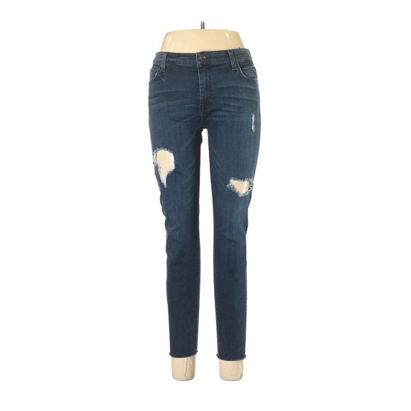 Hudson Jeans Denim - Hudson 31 Krista Super Skinny Ankle Jeans Raw Hem